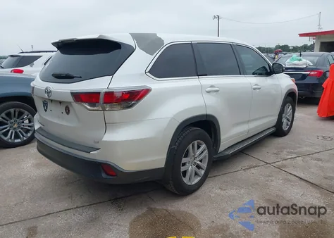2015 Toyota Highlander Le from USA, damaged, VIN 5TDZARFH3FS010498